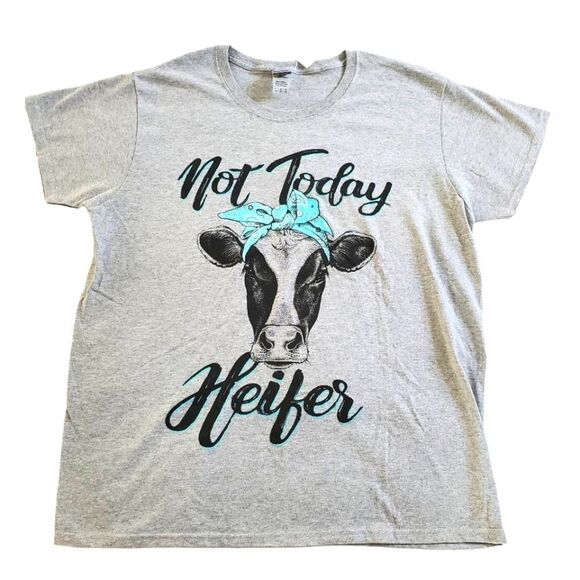 Cute Cow T-shirt Women's Size Large - Picture 1 of 4